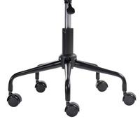 Sedia da ufficio tradizionale in tessuto girevole regolabile grigio chiaro stile moderno home office