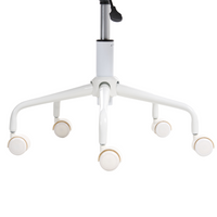 Sedia da scrivania da ufficio girevole in velluto azzurro regolabile in altezza