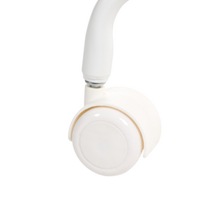 Sedia da scrivania da ufficio girevole in velluto azzurro regolabile in altezza