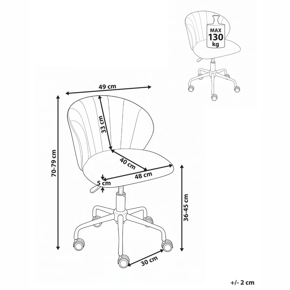 Sedia da scrivania da ufficio girevole in velluto rosa pastello regolabile in altezza