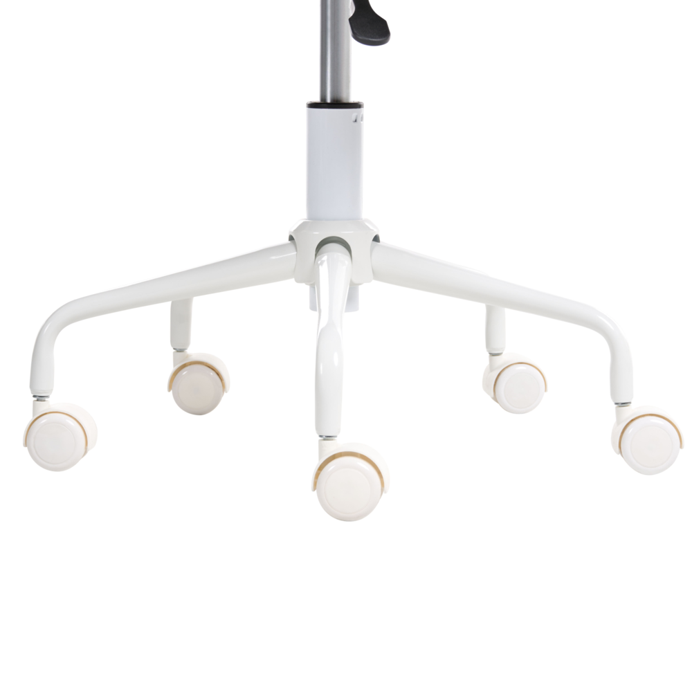 Sedia da scrivania da ufficio girevole in velluto bianco sporco regolabile in altezza