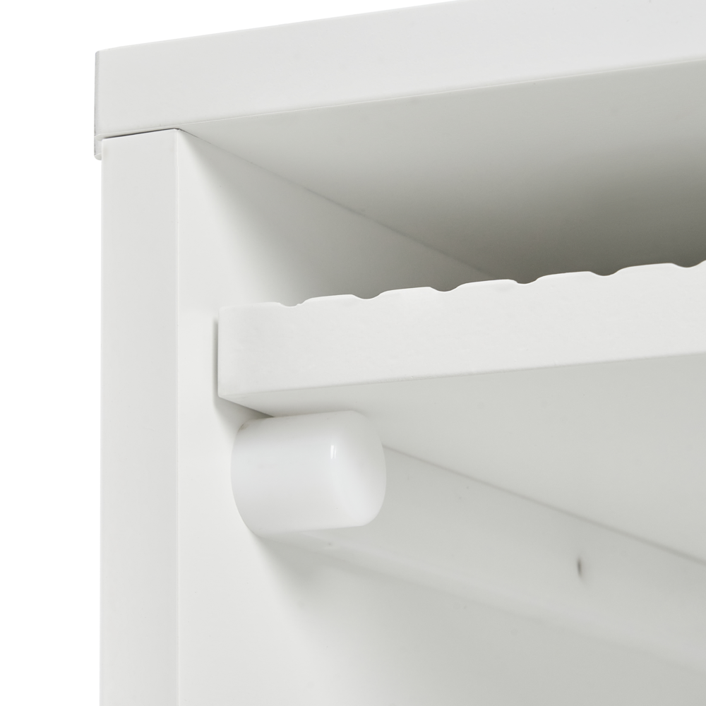 Mobile TV moderno con ante e sistema di gestione dei cavi MDF Gambe in metallo Bianco stile moderno