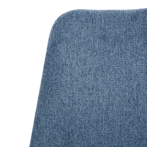 Sedia da scrivania senza braccioli in tessuto azzurro con altezza regolabile per computer da ufficio