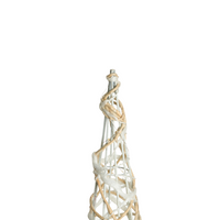 Set di 3 decorazioni natalizie LED bianche per interni con luci