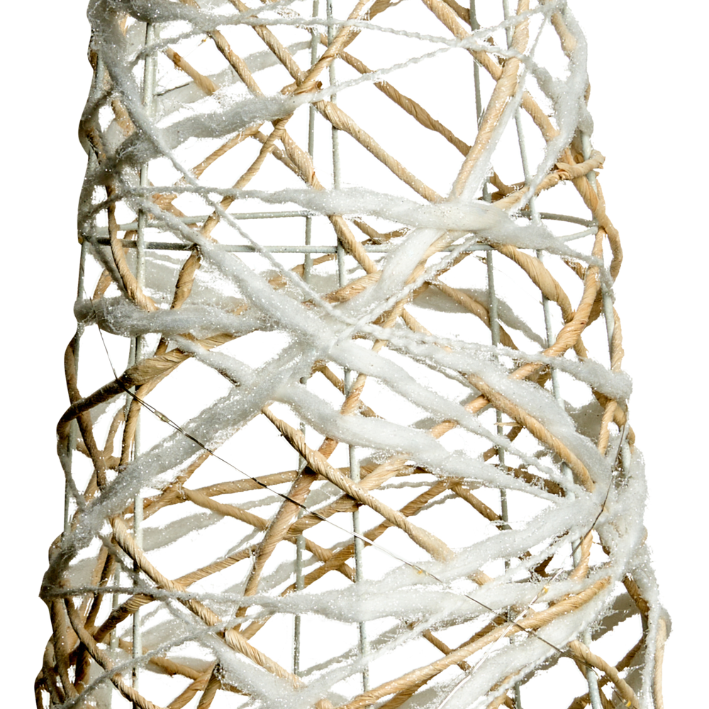 Set di 3 decorazioni natalizie LED bianche per interni con luci