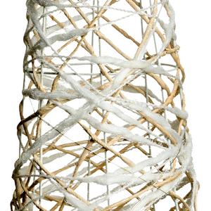 Set di 3 decorazioni natalizie LED bianche per interni con luci