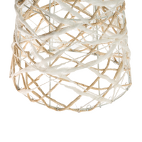 Set di 3 decorazioni natalizie LED bianche per interni con luci