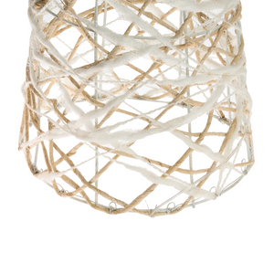 Set di 3 decorazioni natalizie LED bianche per interni con luci