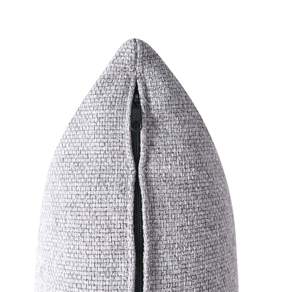 Divano a 2 posti in tessuto Grigio Gambe in legno di gomma Tessuto intrecciato Moderno