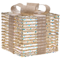 Set di 3 luci natalizie LED bianche beige da interno