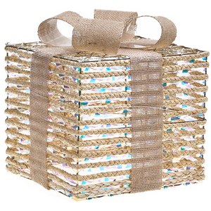 Set di 3 luci natalizie LED bianche beige da interno