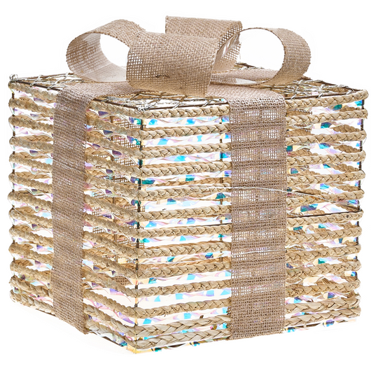 Set di 3 luci natalizie LED bianche beige da interno