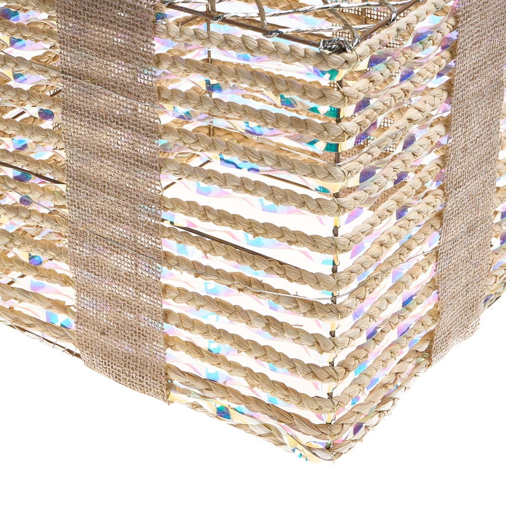 Set di 3 luci natalizie LED bianche beige da interno