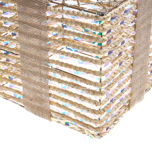 Set di 3 luci natalizie LED bianche beige da interno