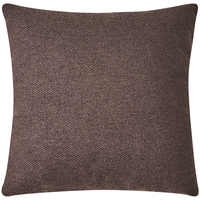 Divano a 2 posti in tessuto Marrone scuro Gambe in legno di gomma Tessuto intrecciato Moderno