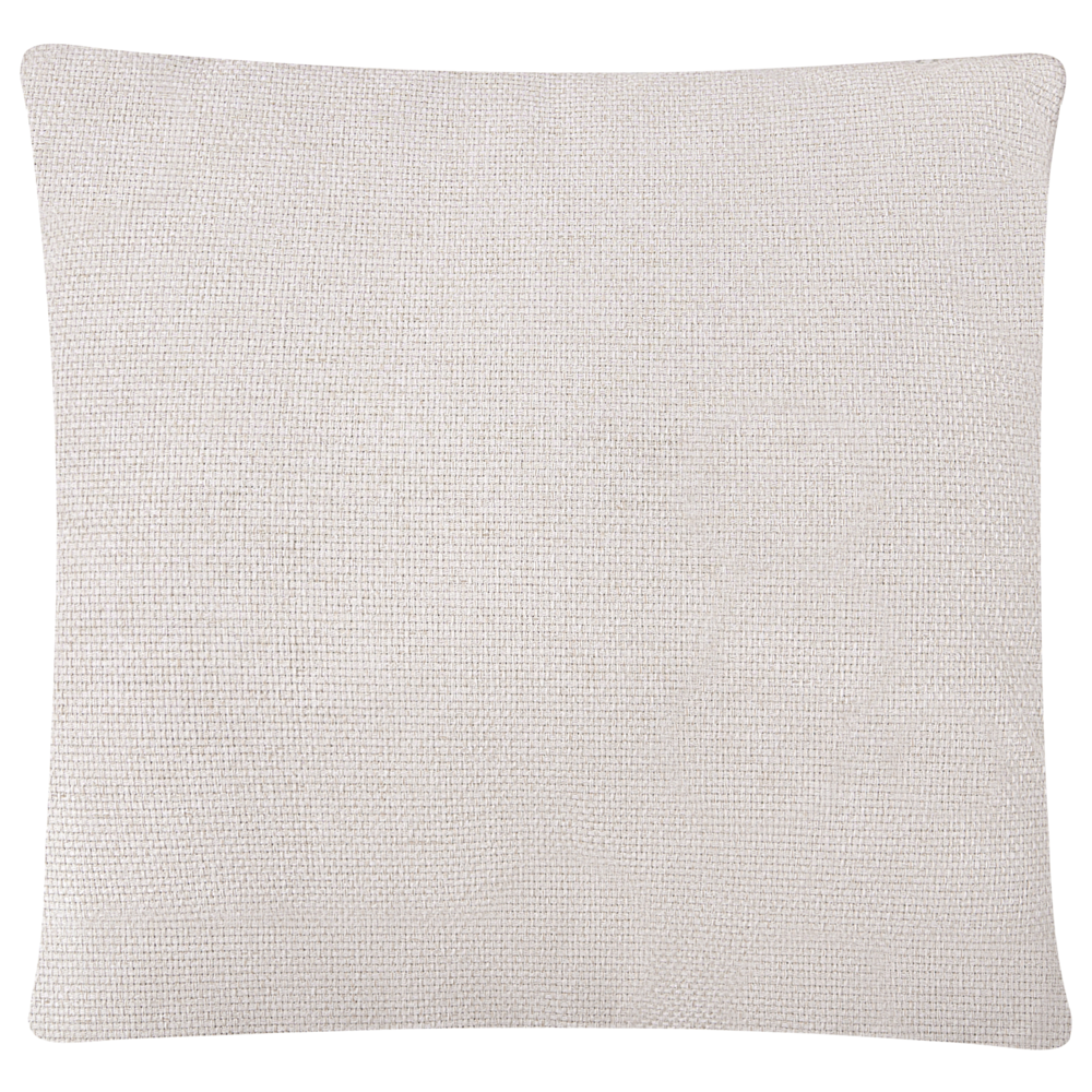 Divano 2 posti in tessuto intrecciato Schienale imbottito Beige chiaro stile moderno e minimalista