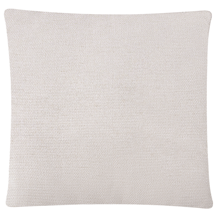 Divano 2 posti in tessuto intrecciato Schienale imbottito Beige chiaro stile moderno e minimalista