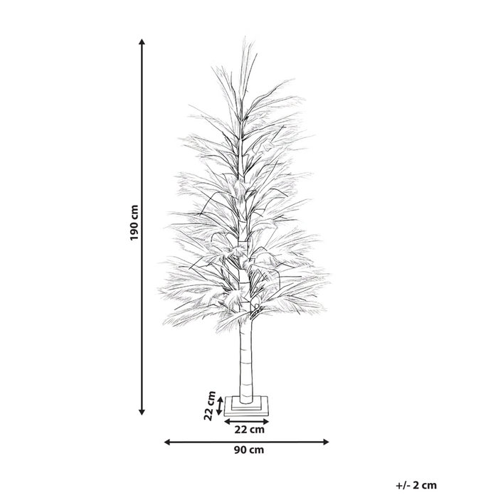 Albero di Natale artificiale beige in materiale sintetico 190 cm Luci LED per esterni e interni Decorazioni natalizie in stile moderno