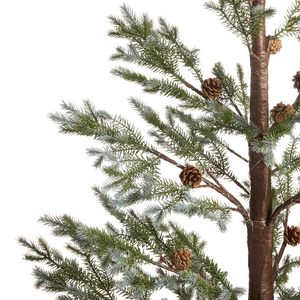 Albero di Natale artificiale in materiale sintetico verde 150 cm Luci LED per esterni e interni Decorazioni natalizie in stile moderno