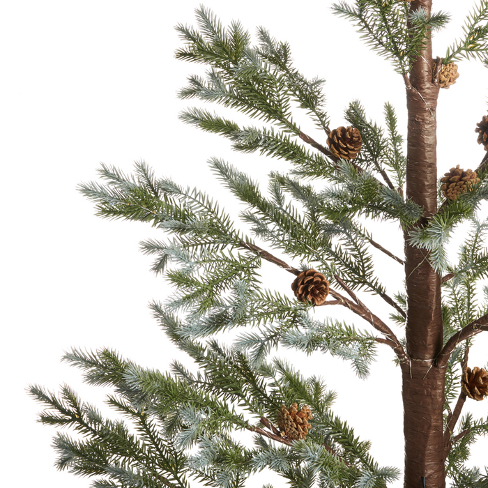 Albero di Natale artificiale in materiale sintetico verde 150 cm Luci LED per esterni e interni Decorazioni natalizie in stile moderno