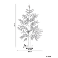 Albero di Natale artificiale in materiale sintetico verde 150 cm Luci LED per esterni e interni Decorazioni natalizie in stile moderno