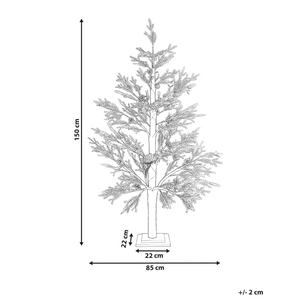 Albero di Natale artificiale in materiale sintetico verde 150 cm Luci LED per esterni e interni Decorazioni natalizie in stile moderno