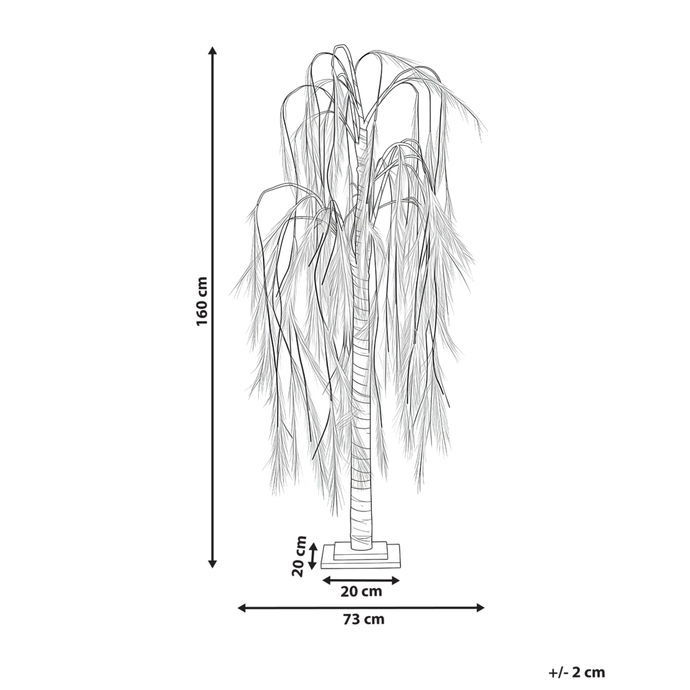 Albero di Natale artificiale con luci LED 160 cm per esterni e interni stile moderno beige