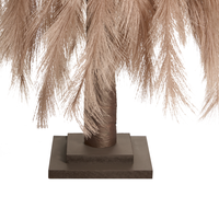 Albero di Natale artificiale con luci LED 123 cm per esterni e interni Beige stile moderno