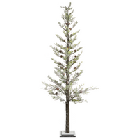 Albero di Natale artificiale con luci LED 245 cm per esterni e interni bianco stile moderno classico