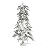 Albero di Natale artificiale con luci LED 125 cm per esterni e interni stile moderno