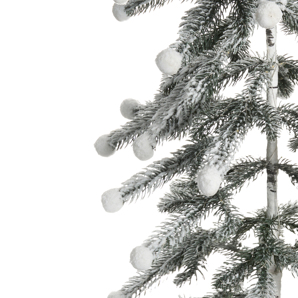 Albero di Natale artificiale con luci LED 125 cm per esterni e interni stile moderno