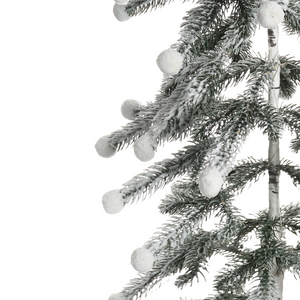 Albero di Natale artificiale con luci LED 125 cm per esterni e interni stile moderno