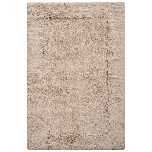 Tappetino da bagno moderno in cotone rettangolare 60 x 90 cm Accessori da bagno in tinta unita Marrone Accessori da bagno Design moderno