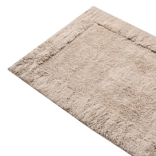 Tappetino da bagno moderno in cotone rettangolare 60 x 90 cm Accessori da bagno in tinta unita Marrone Accessori da bagno Design moderno