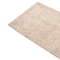 Tappeto da bagno in cotone rettangolare marrone chiaro 60 x 90 Accessori da bagno Design moderno