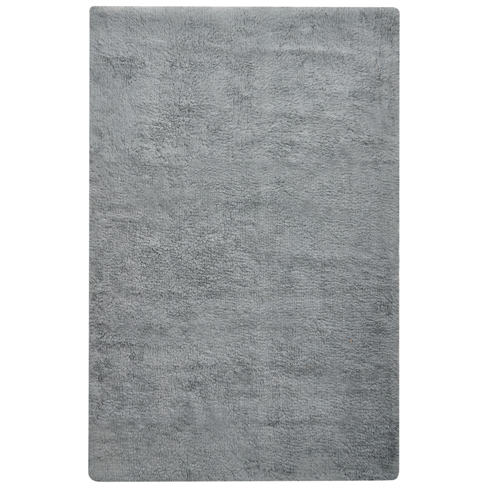 Tappeto da bagno in cotone rettangolare grigio 60 x 90 Accessori da bagno Design moderno
