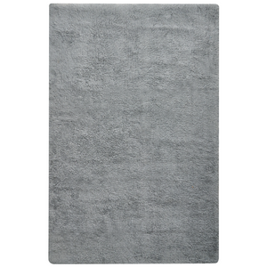 Tappeto da bagno in cotone rettangolare grigio 60 x 90 Accessori da bagno Design moderno