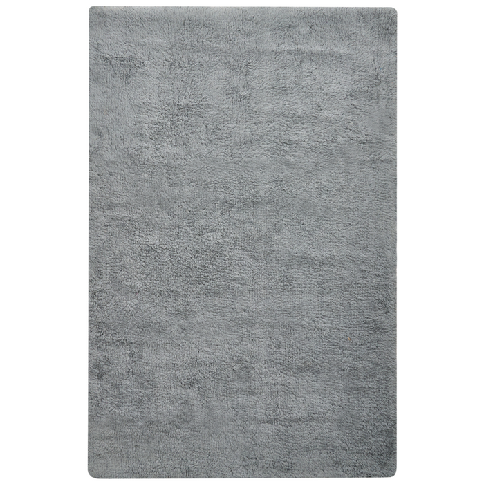 Tappeto da bagno in cotone rettangolare grigio 60 x 90 Accessori da bagno Design moderno