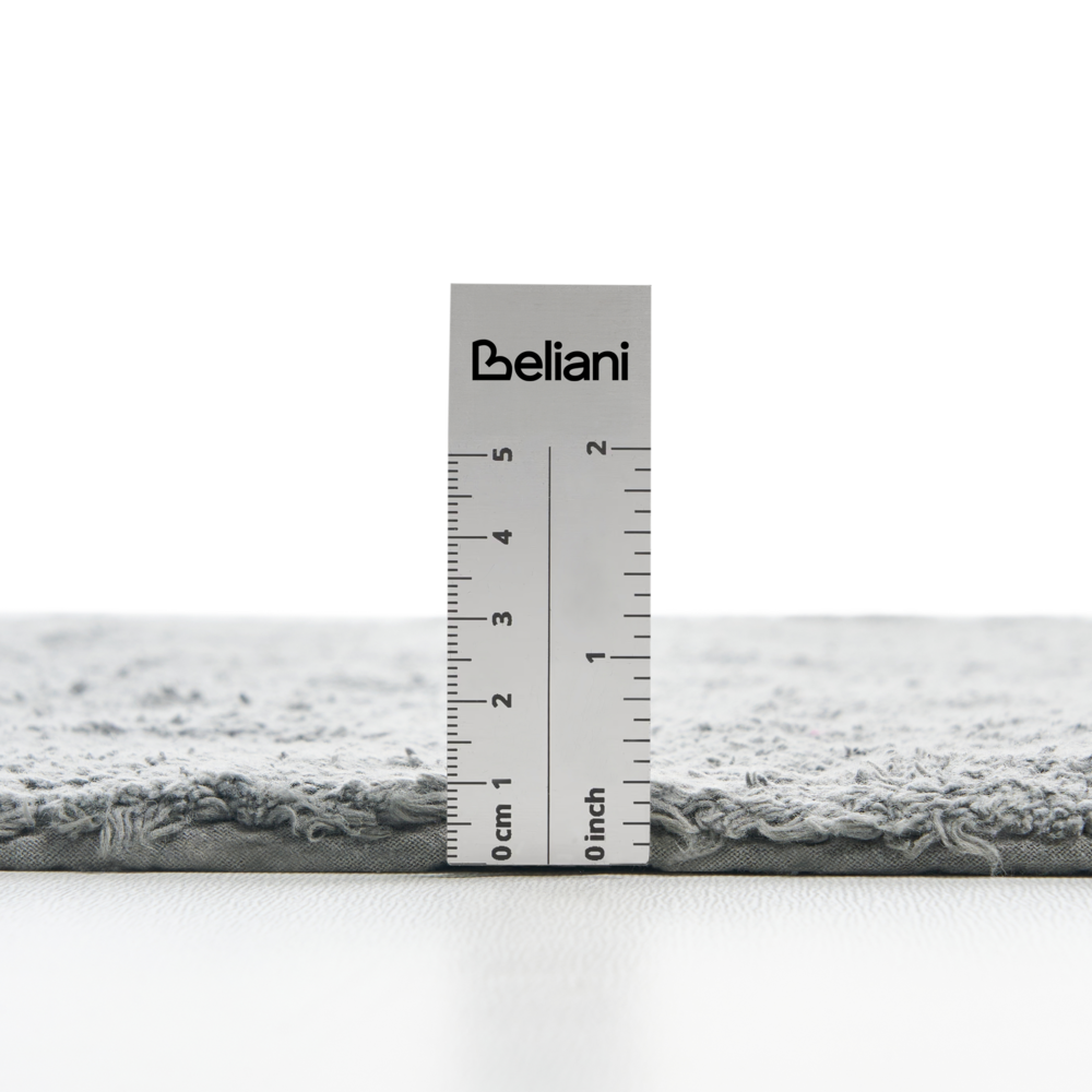 Tappeto da bagno in cotone rettangolare grigio 60 x 90 Accessori da bagno Design moderno