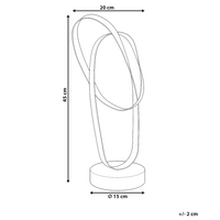 Statuetta decorativa in ferro dorato con base in marmo bianco, stile moderno, accessorio artigianale