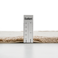 Tappeto da bagno moderno in cotone rettangolare 60 x 90 cm con motivo decorativo Accessori da bagno marrone e beige