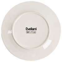 Set di 16 pezzi di stoviglie in porcellana fatte a mano con finitura smaltata reattiva, motivo natalizio biancao