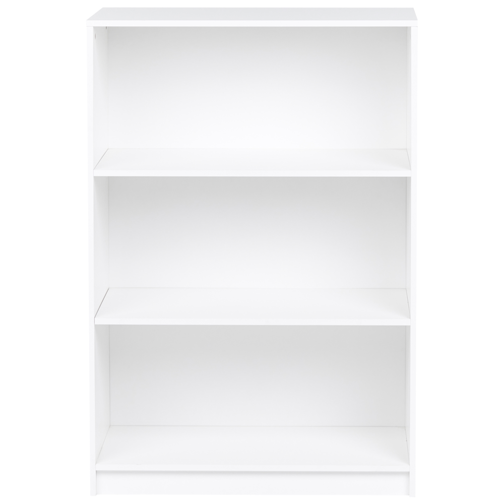 Libreria a 3 ripiani stile minimalista in truciolare  80 x 40 cm Bianca