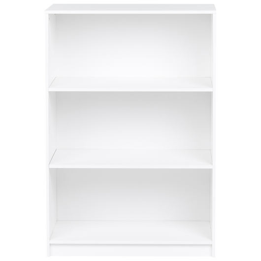 Libreria a 3 ripiani stile minimalista in truciolare  80 x 40 cm Bianca