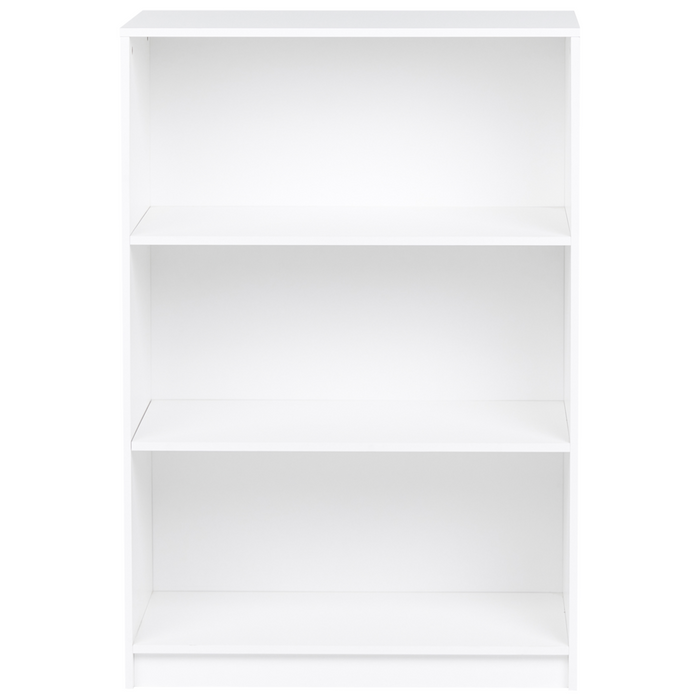 Libreria a 3 ripiani stile minimalista in truciolare  80 x 40 cm Bianca