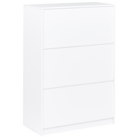Libreria a 3 ripiani stile minimalista in truciolare  80 x 40 cm Bianca