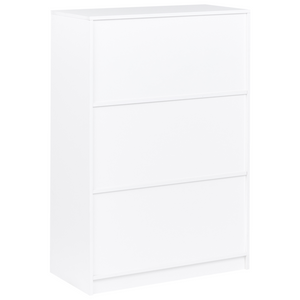 Libreria a 3 ripiani stile minimalista in truciolare  80 x 40 cm Bianca