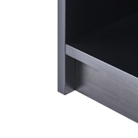 Libreria a 3 ripiani stile minimalista in truciolare 80 x 40 cm nero