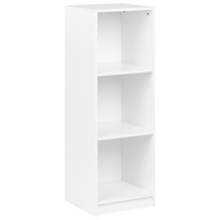 Libreria a 3 ripiani in truciolare 40 x 40 cm Bianca stile minimalista