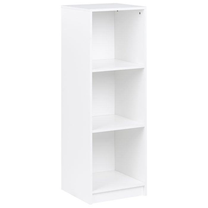 Libreria a 3 ripiani in truciolare 40 x 40 cm Bianca stile minimalista